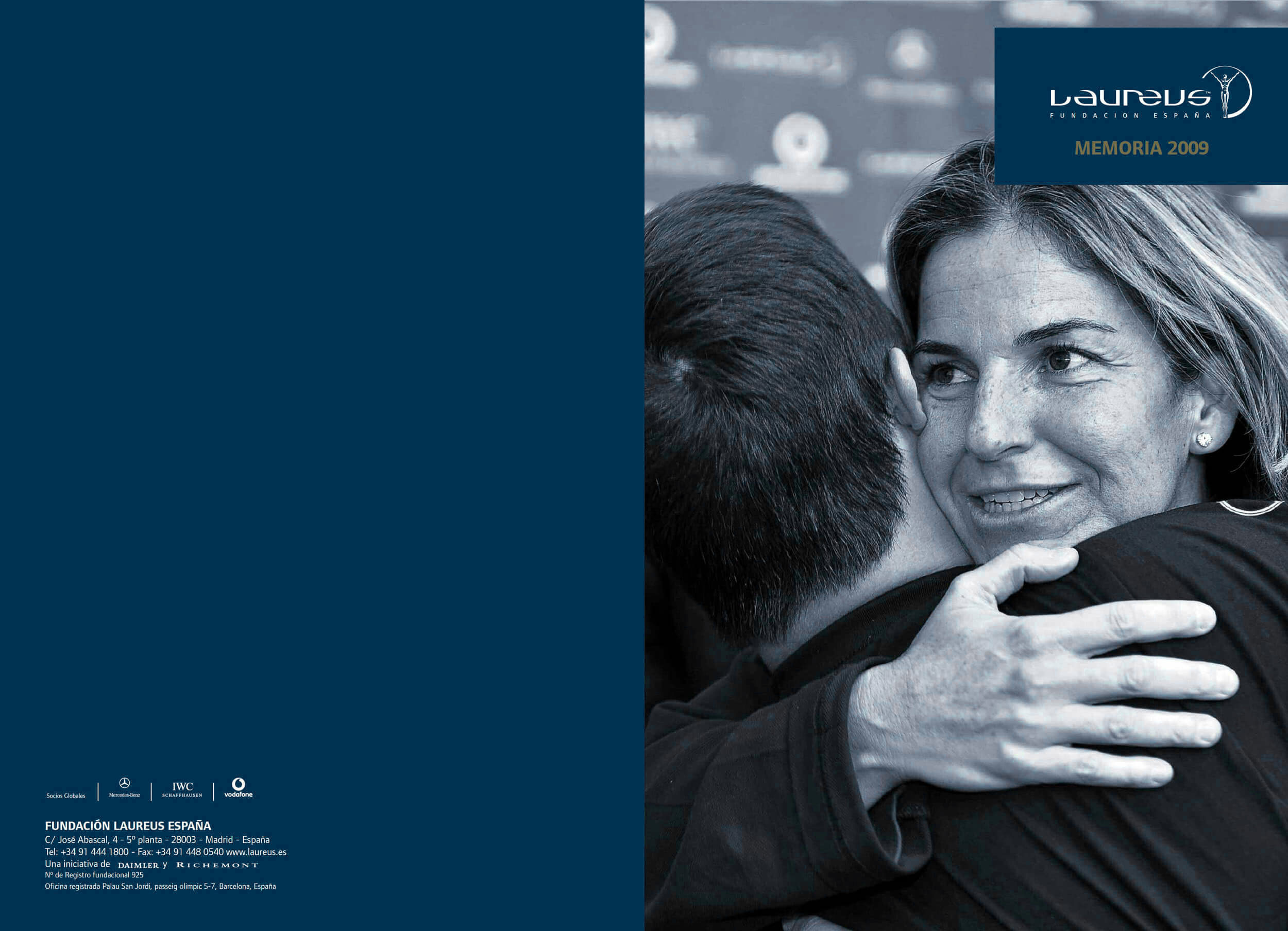 Laureus Sport for Good Foundation annual report — cover