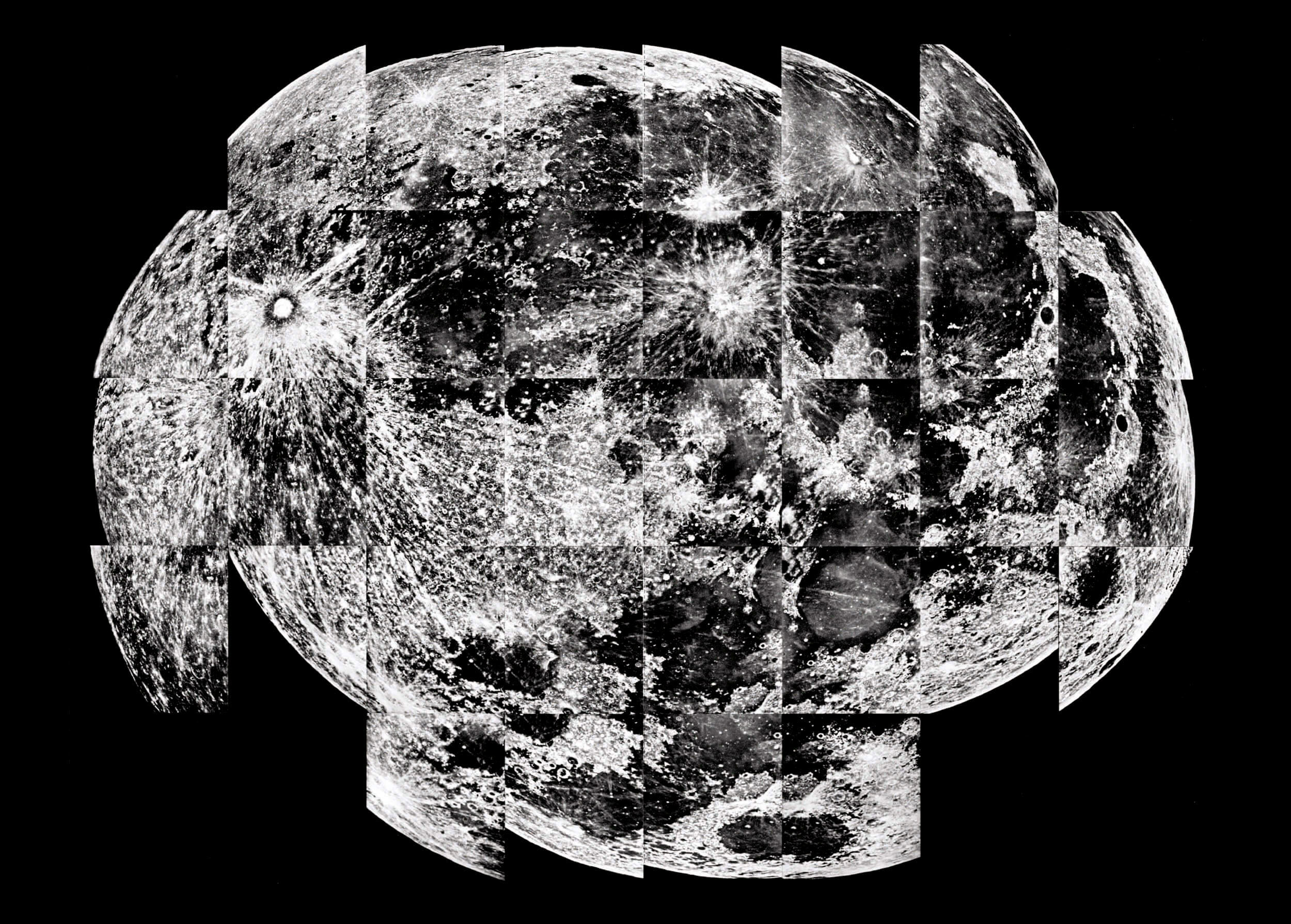Le Cirque spread — abstract black textured circular composition