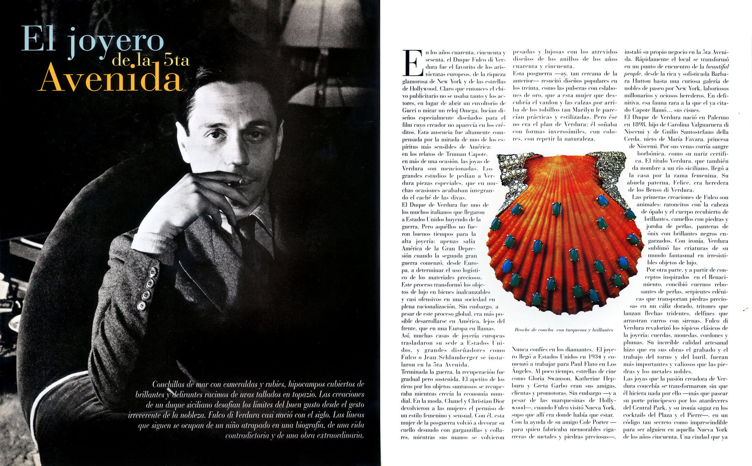 Editorial spread — 'El joyero de la Avenida', portrait feature